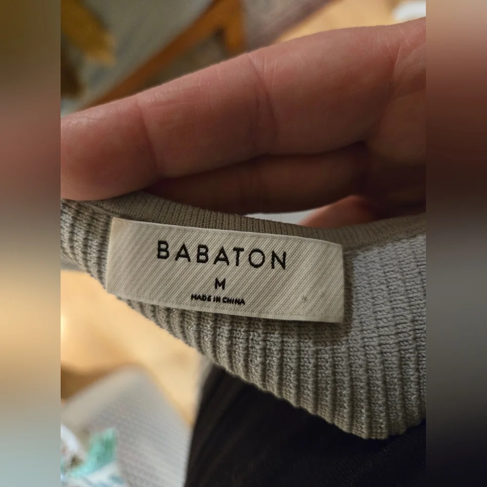 Aritzia Babaton Grey blue ribbed bodycon dress - Picture 5 of 5